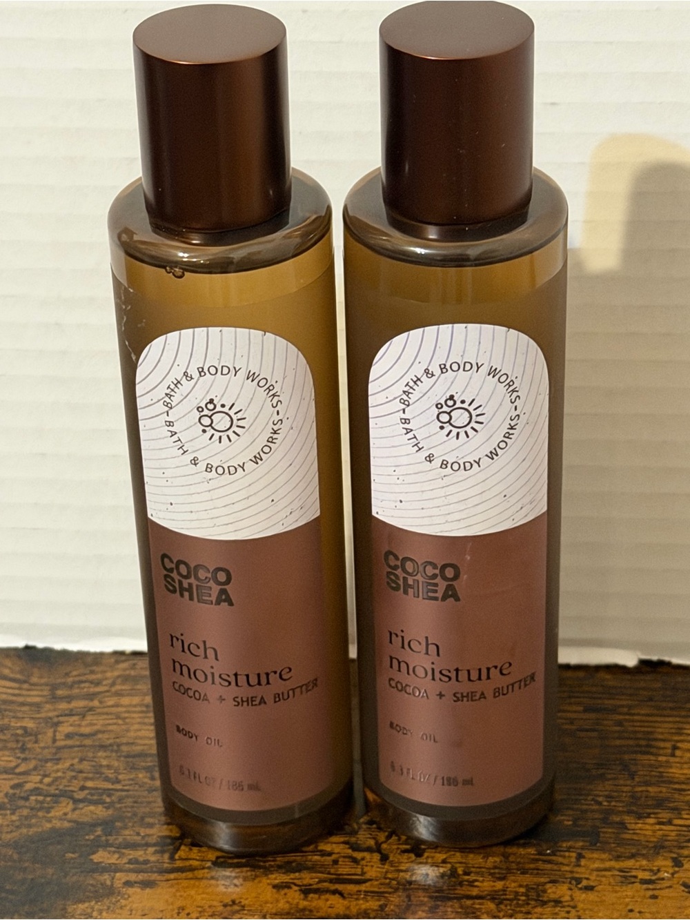 2 Bath & Body Works Coco Shea Rich Moisture Body Oils with Cocoa & Shea Butter